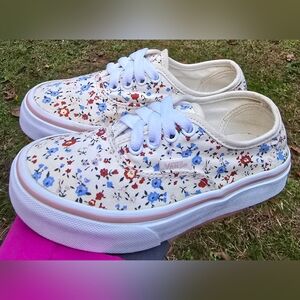 Sz 12.5 Toddler Girl's VANS DOHENY FLORAL Slip-on Shoes